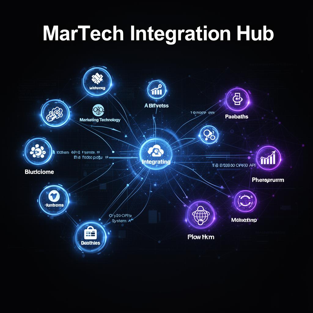 Marketing technology integration diagram