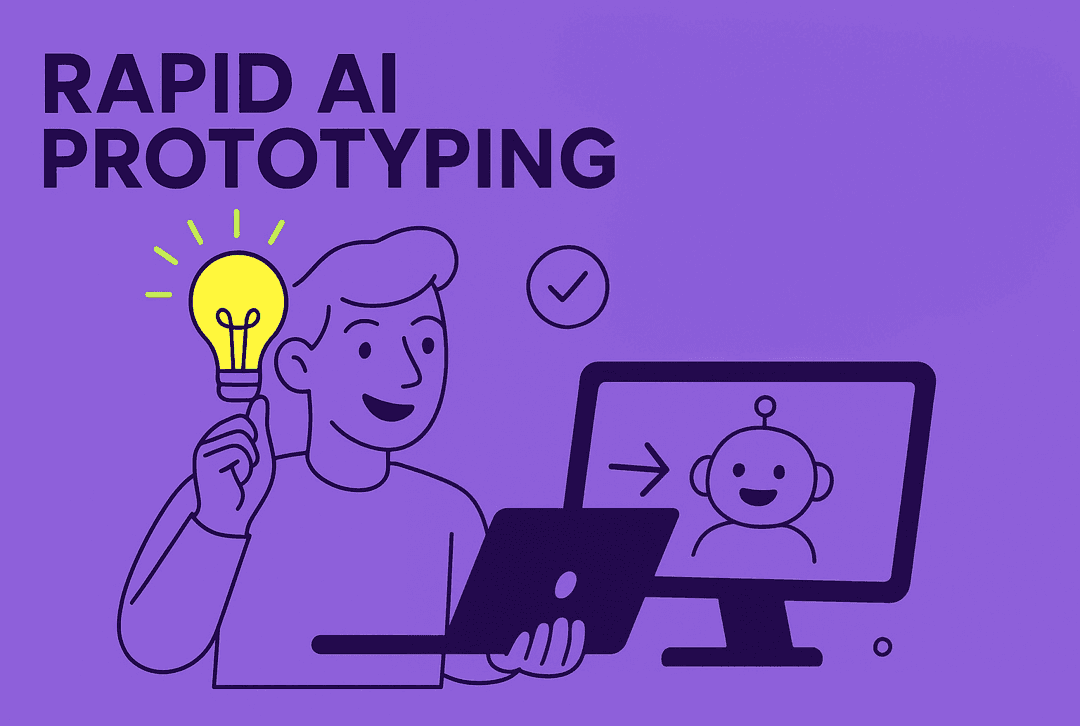 Rapid AI Prototyping Illustration