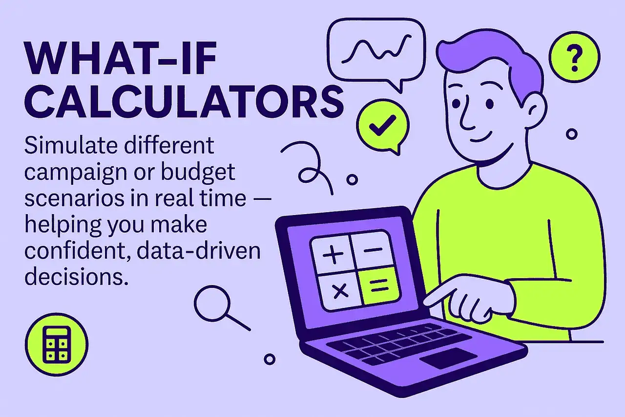 What-if scenario calculator interface
